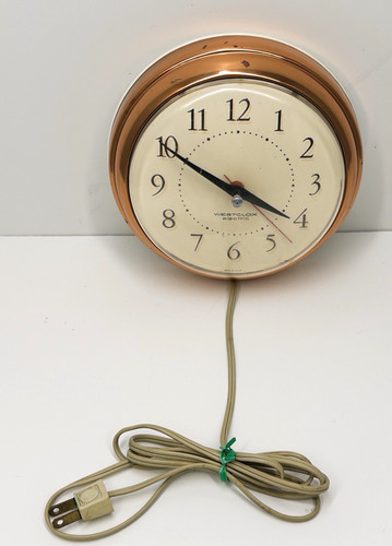 Westclox electric wall clock - westclox,