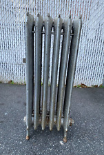 Cast Iron Steam Radiator - 6 Fin - H38" Decorative Ornate
