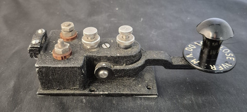 Morse code telegraph key - key, –