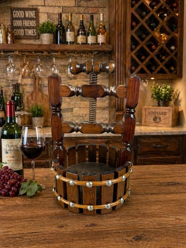 Vintage wooden wine press - wine,