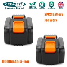 2x 20V Li-ion Battery For Worx
