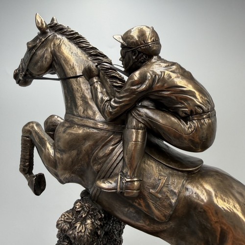 Horse racing jockey statue - jockey,