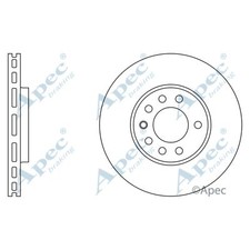 2x Brake Discs Vented For Saab
