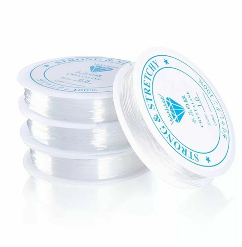 Clear nylon beading elastic - clear,