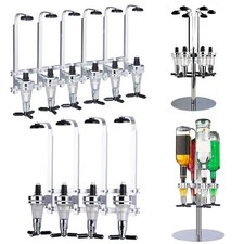 4 to 6 Bottle Rotary Stand & Wall Mounted Optic Drink Dispenser Party Bar Butler