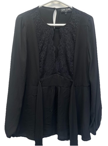 Ossie clark black - clark, lace