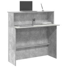 Reception Desk Concrete Grey