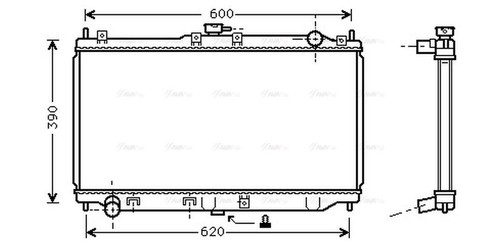 Ava coolant radiator mz2138 - ava,