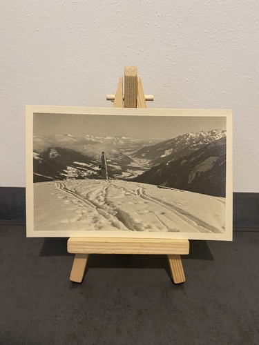 Vintage postcard alpine winter - postcard,