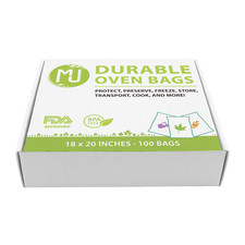Oven Bags 1000 Pack for Turkey Herb Garden Smell Proof All-Purpose - 18" x 20"