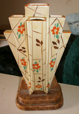 VINTAGE ART DECO HAND PAINTED