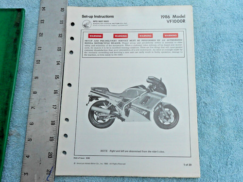 1986 honda 1000 - vf,