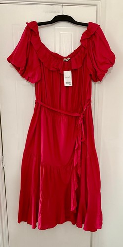 New next pink wrap midi - pink,