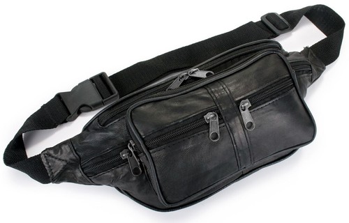 Real soft leather bum bag - bum,