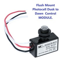 Flush Mount Mini Photocell Dusk to Dawn Photo Control Switch Module. IP65