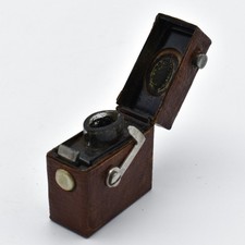 Antique Travel Inkwell Leather