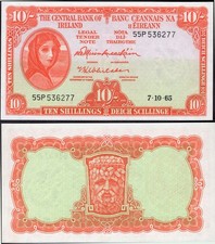 Ireland. Ten Shillings 7-10-65