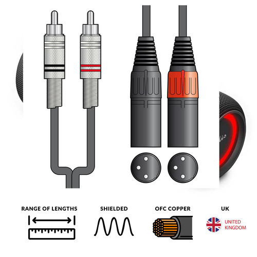Citronic male xlr 2 x - xlr,