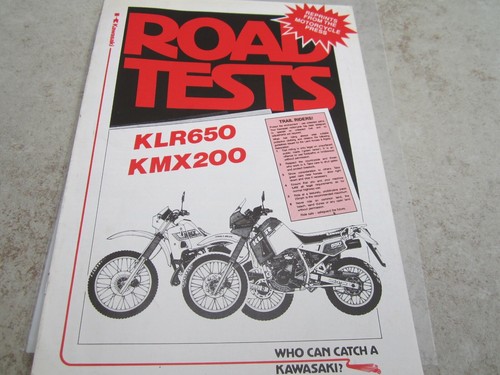 Kawasaki road tests - kawasaki, klr650