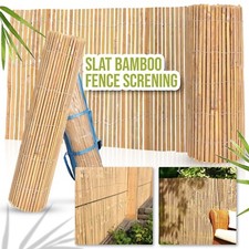 4M Slat Fence Bamboo Natural