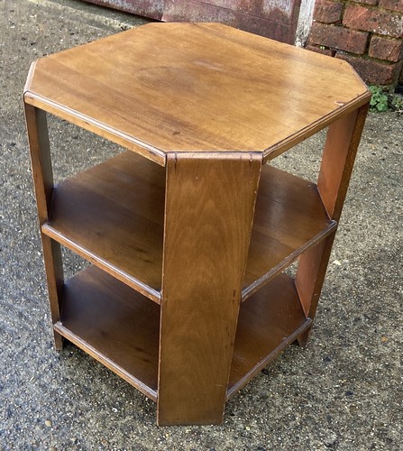 Art deco octagonal walnut - art,