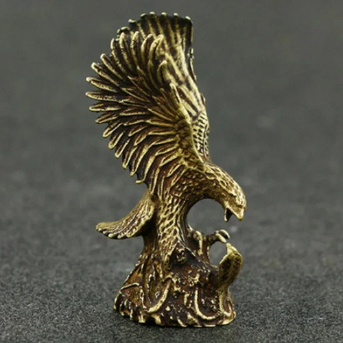 Antique copper eagle - copper, statue