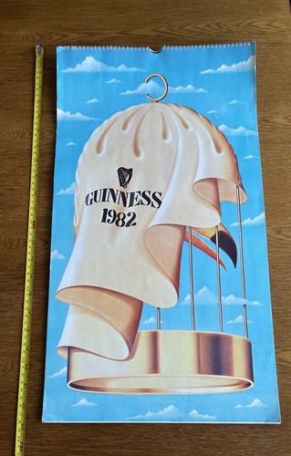 Vintage 1982 guinness calendar - guinness,