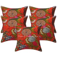 Decorative Home Decor 20 x 20 in Boho Cushion Cover Kantha Bohemian Pillow Case