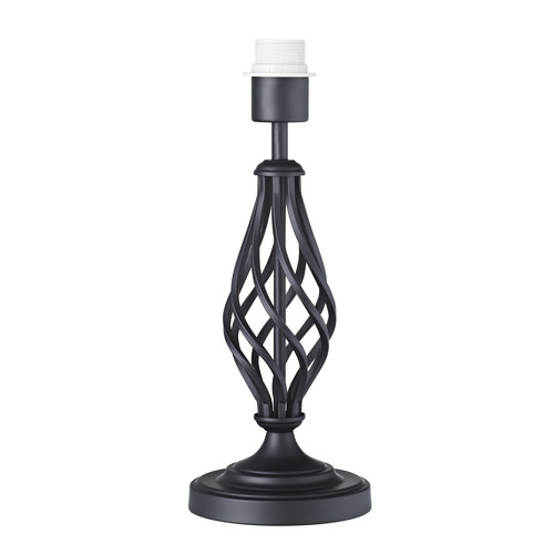 Traditional black table lamp - table,