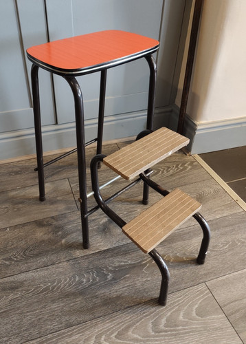 Vintage kitchen step stool - vintage,