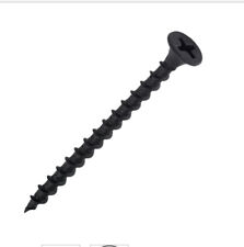 Drywall Screws Black Plasterboard Coarse & Fine Thread, Bugle Head 1kg Trade Box