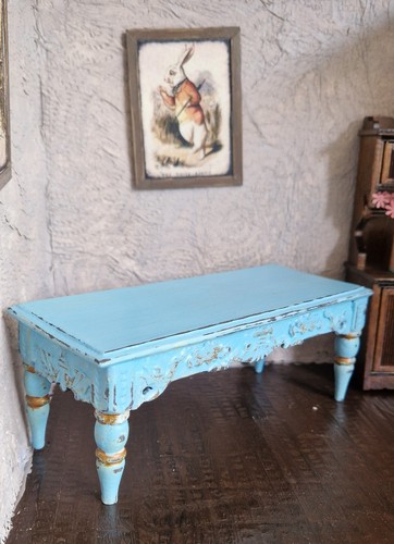 Dollhouse table shabby chic - dollhouse,