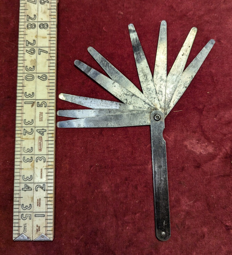 Vintage ibberson feeler gauge - vintage,