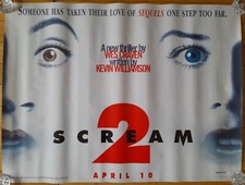 SCREAM 2 ORIGINAL (ADVANCE) UK QUAD POSTER
