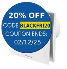 Vent-Axia Silent Continuous Bathroom Extractor Fan 100mm Humidistat Timer