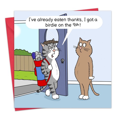 Funny golf card men - funny,