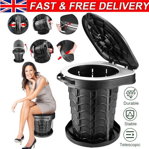Folding camping toilet - folding,