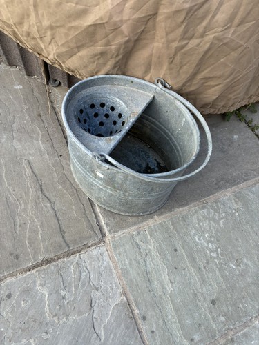 Vintage galvanised mop - vintage,