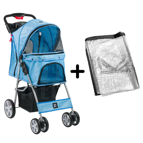 Kct blue pet stroller with - blue,