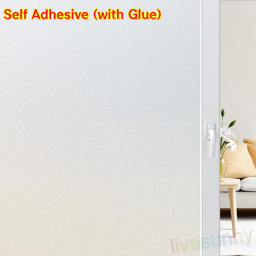 White rainbow frosted window - white,