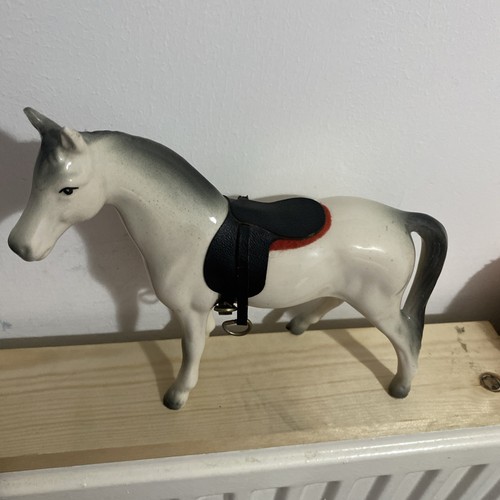 Vintage ceramic horse figurine - vintage,
