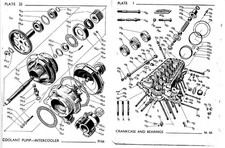 ROLLS ROYCE MERLIN ENGINE PARTS MANUAL RARE DETAIL 66 70 PDF TSD 1950's