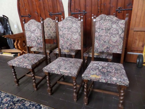 Set antique oak dining - antique,