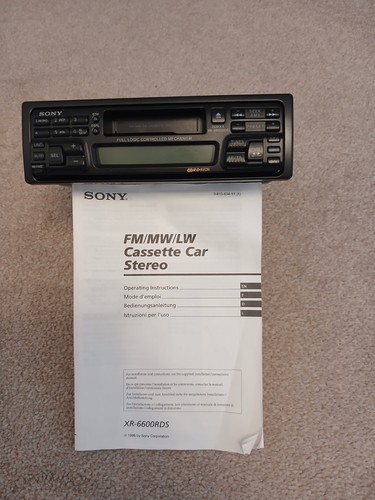 Vintage sony xr6600 rds car - vintage,