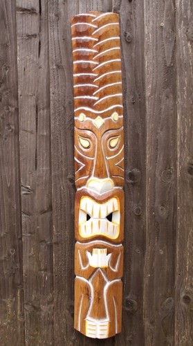 Extra large 100cm wooden tiki - large,