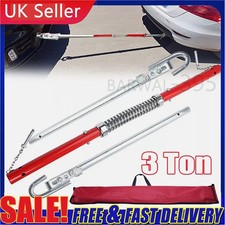 3 on Vehicle Recovery Tow Pole Ridged Towing Bar Heavy Duty Straight Car Van UK