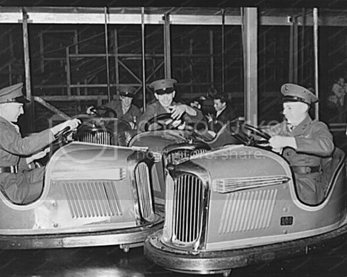 Bumper car marines riding - car,