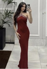 Zara Studded Satin Dress