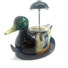 Vintage Carousel Duck Gumball Machine Metal Candy Dispenser Novelty Collectible