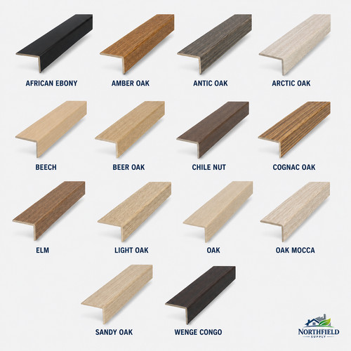 Upvc wood effect stair nosing - wood,
